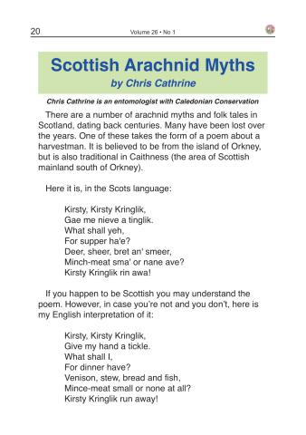 Scottish Arachnid Myths